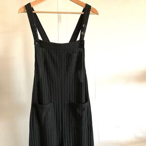 HALARA WOMEN'S WIDE LEG BLACK OVERALLS~SIZE MEDIUM~NEW WITH TAGS!